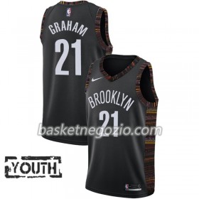 Canotte Bambino Brooklyn Nets Treveon Graham 21 2018-19 Nike City Edition Nero Swingman